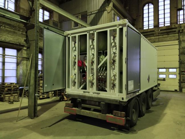 20 ft kontti kaasulaitteille